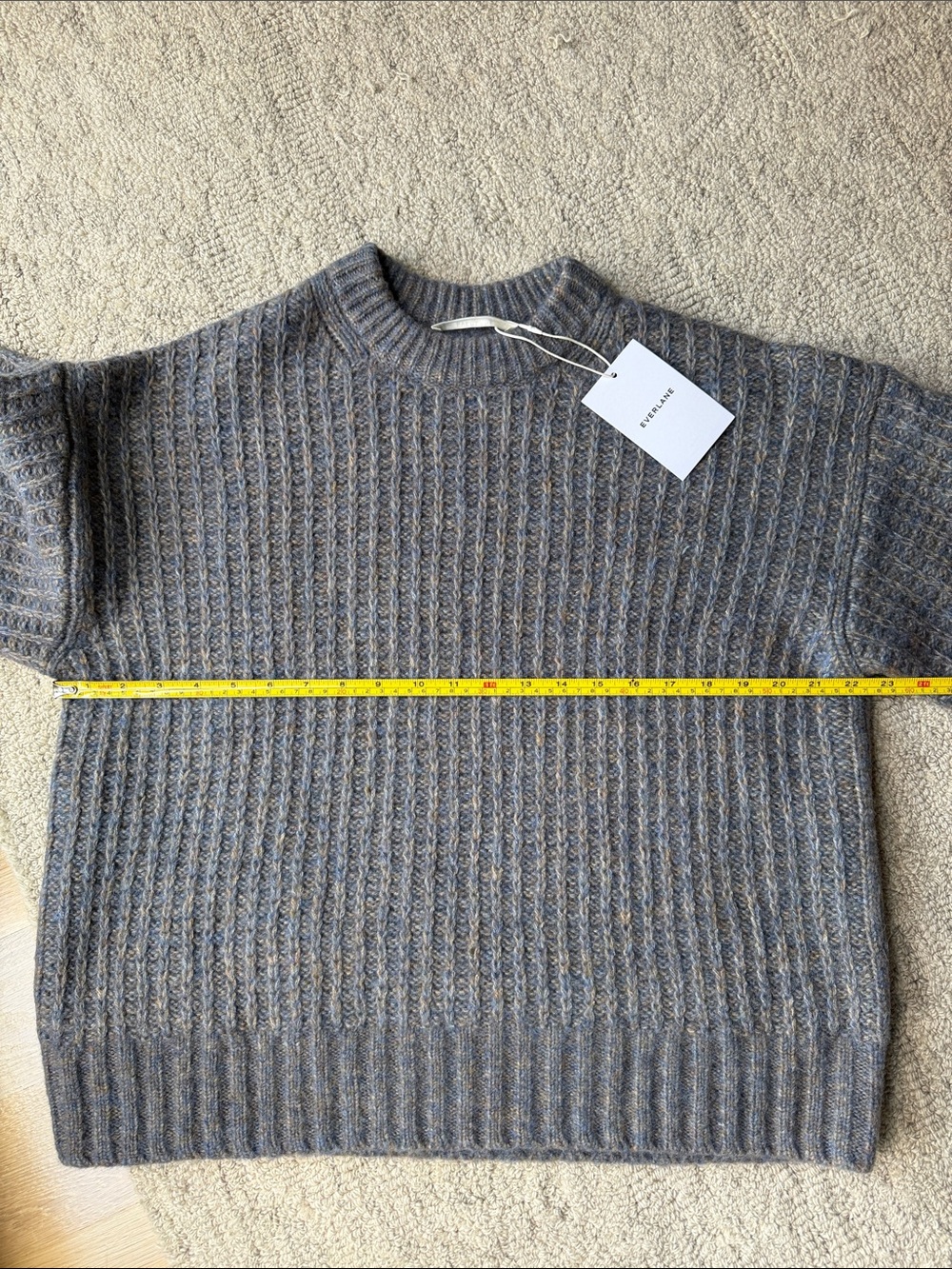 NWT Everlane Women’s Waffle Sweater (wool, cotton, alpaca) - Picture 7 of 8